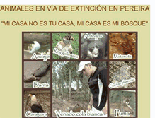 Tablet Screenshot of animalesenviadeextincionenpereira.blogspot.com