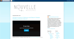 Desktop Screenshot of nouvelleweddings.blogspot.com