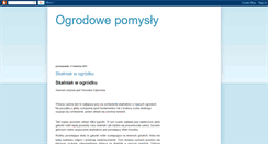 Desktop Screenshot of ogrodowypomysl.blogspot.com