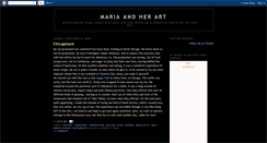 Desktop Screenshot of mariaandherart.blogspot.com