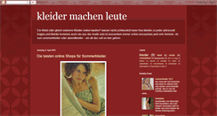 Desktop Screenshot of kleid-kleider.blogspot.com
