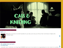 Tablet Screenshot of catsandknitting.blogspot.com