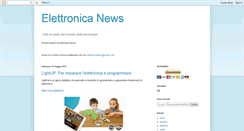 Desktop Screenshot of elettronicanews.blogspot.com