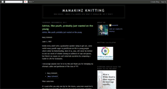 Desktop Screenshot of mamakinzknitting.blogspot.com