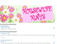 Tablet Screenshot of housewifehints.blogspot.com
