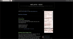Desktop Screenshot of melayu18sx.blogspot.com