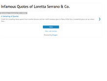 Tablet Screenshot of lorettaquotes.blogspot.com