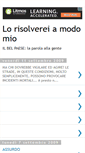 Mobile Screenshot of lorisolvereiamodomio.blogspot.com