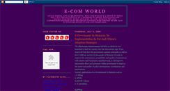 Desktop Screenshot of myecomworld.blogspot.com