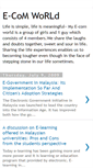 Mobile Screenshot of myecomworld.blogspot.com