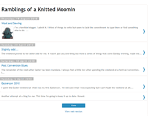 Tablet Screenshot of knittedmoomin.blogspot.com