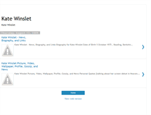 Tablet Screenshot of kate-winslet-bio.blogspot.com