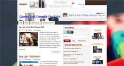 Desktop Screenshot of gamesconsoleforsale.blogspot.com