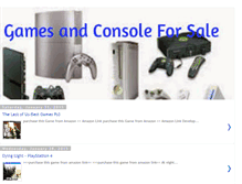 Tablet Screenshot of gamesconsoleforsale.blogspot.com