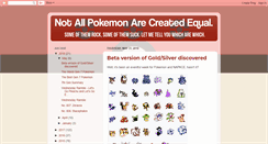 Desktop Screenshot of notallpokemonareequal.blogspot.com