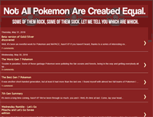 Tablet Screenshot of notallpokemonareequal.blogspot.com