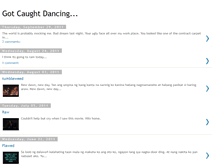 Tablet Screenshot of gotcaughtdancing.blogspot.com