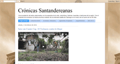 Desktop Screenshot of cronicassantandereanas.blogspot.com