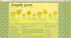 Desktop Screenshot of frugallygreen.blogspot.com