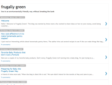 Tablet Screenshot of frugallygreen.blogspot.com