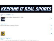 Tablet Screenshot of keepingitrealsports.blogspot.com