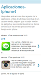 Mobile Screenshot of aplicaciones-iphone4.blogspot.com