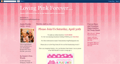 Desktop Screenshot of lovingpinkforever.blogspot.com