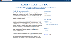 Desktop Screenshot of family-vacation-spot.blogspot.com