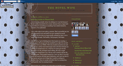 Desktop Screenshot of novelwife.blogspot.com