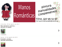 Tablet Screenshot of manosromanticas.blogspot.com