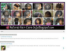 Tablet Screenshot of natural-hair-care-info.blogspot.com