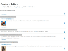Tablet Screenshot of creatureartists.blogspot.com