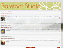 Tablet Screenshot of barefootstudiojourney.blogspot.com