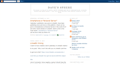 Desktop Screenshot of davessphere.blogspot.com