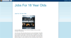 Desktop Screenshot of jobsfor18yearolds.blogspot.com