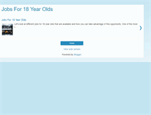 Tablet Screenshot of jobsfor18yearolds.blogspot.com