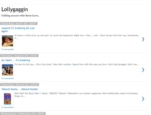 Tablet Screenshot of lollygaggin.blogspot.com