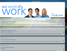 Tablet Screenshot of ourworldofwork.blogspot.com