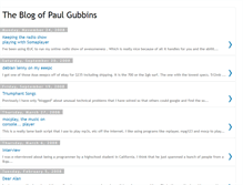 Tablet Screenshot of paulgubbins.blogspot.com