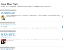 Tablet Screenshot of comehearpoets.blogspot.com