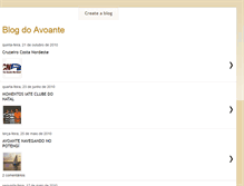 Tablet Screenshot of blogdoavoante.blogspot.com