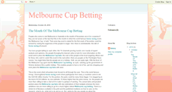 Desktop Screenshot of melbourne-cup-betting.blogspot.com