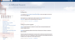 Desktop Screenshot of adifferentreason.blogspot.com