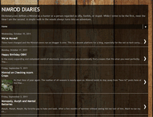 Tablet Screenshot of nimroddiaries.blogspot.com