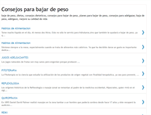 Tablet Screenshot of consejosbajadepeso.blogspot.com