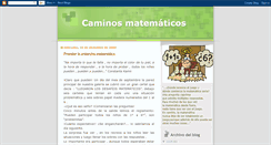 Desktop Screenshot of caminomatematico.blogspot.com