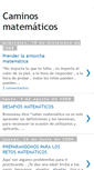 Mobile Screenshot of caminomatematico.blogspot.com
