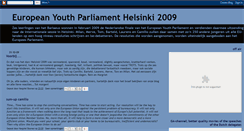 Desktop Screenshot of europeanyouthparliamenthelsinki2009.blogspot.com