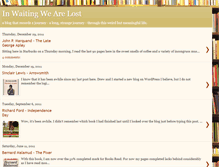 Tablet Screenshot of inwaitingwerlost.blogspot.com