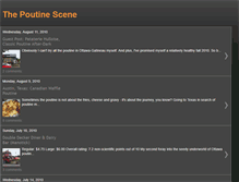 Tablet Screenshot of poutinescene.blogspot.com